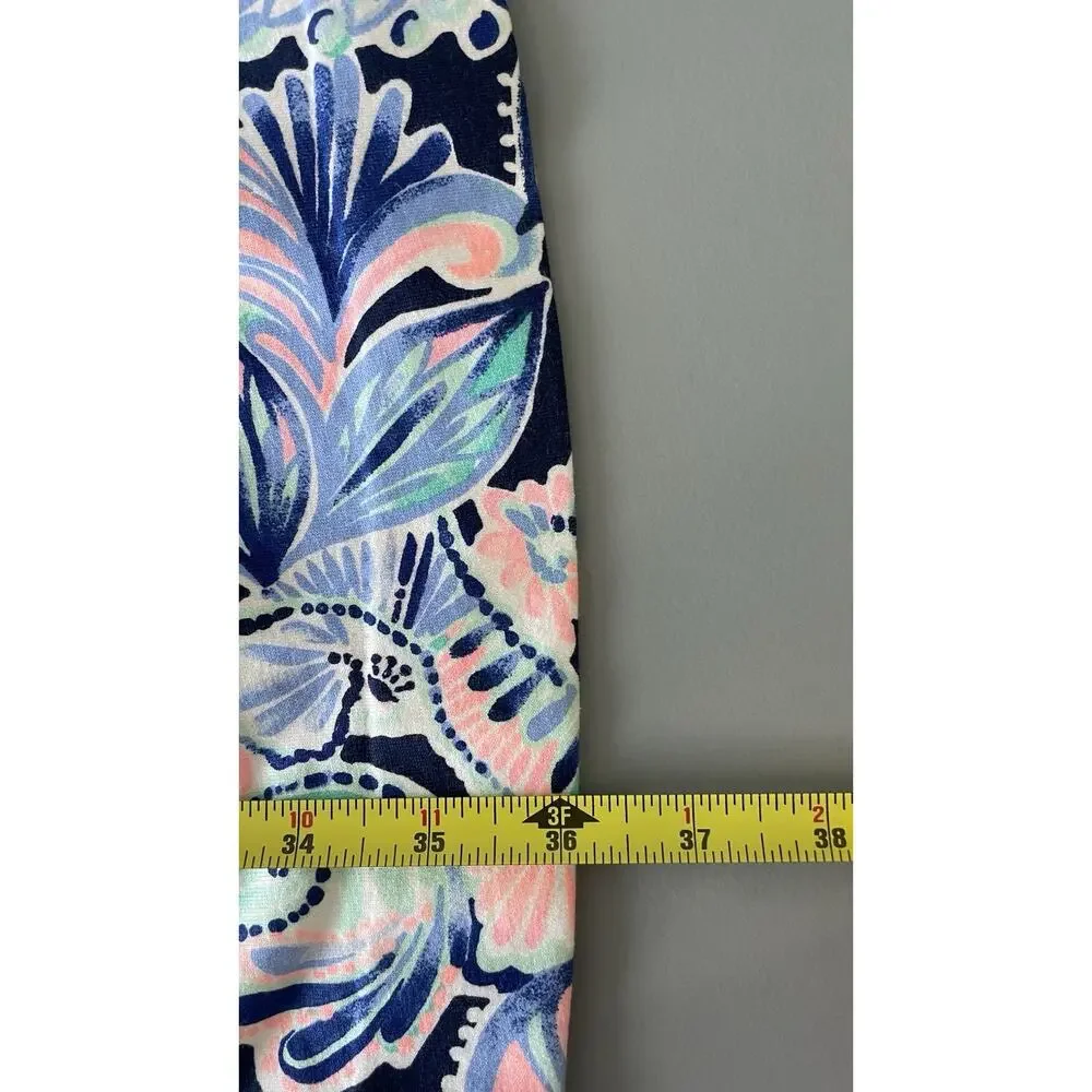 Lilly Pulitzer Romee Wrap Dress Holy Flockamolie Ruffled Sleeveless Preppy S - Picture 11 of 11